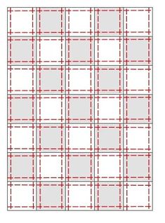 a graph paper with red and white lines on it, in the shape of a rectangle