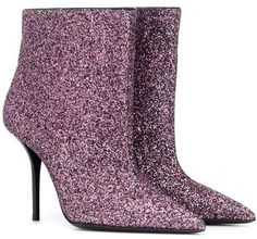 Saint Laurent Pierre 95 glitter ankle boots Glitter Ankle Boots, Lace Ankle Boots, Velvet Ankle Boots, Glitter Boots, Yves Saint Laurent Shoes, Christian Louboutin So Kate, Saint Laurent Shoes, Platform Ankle Boots, Designer Boots