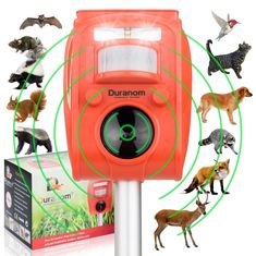 PRICES MAY VARY. ALL NEW 2024 UPGRADED - BLASTS ALL ANIMALS AWAY – ULTRA-LONG RANGE - 70 METERS SQ: Animals ruining your garden, farm, lawn, and peace of mind? Duranom Solar Animal Repeller with Motion Sensor contains HOSTILE flashing LED lights, and Radiant-Blasting ultra-powerful ultrasonic sounds that INSTANTLY DRIVE AWAY mice, foxes, bats, rabbits, bears, cats, dogs, squirrels, skunks, rats, rodents and even trash dumping racoons – The ULTIMATE PEST ELIMINATOR, GUARANTEED. ADJUSTABLE - INSTA Cat Repellant Garden, Bat Repellent, Skunk Repellent, Deer Repellent, Deer Repellant, Aggressive Animals, Cat Repellant, Solar Lighting, Garden Pest Control