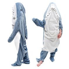 PRICES MAY VARY. {REAL US SIZES} Our shark suit is made in full USA sizes. You don't need to size up or down, just order your usual size and enjoy the excellent quality of the shark blanket hoodie. In addition, it is very wide, which gives additional comfort. {UPDATED COZY VERSION} Our shark onesies have arm holes, feet holes and a pocket. Now you can use this shark wearable blanket at home, at a party, outside with shoes, and even in active sports, such as snowboarding {GIFT} Our shark onesie b Shark Onesie, Shark Blanket, Shark Pajamas, Party Outside, Shark Costume, Snowboarding Gifts, Shark Costumes, Shark Hoodie, Kids Onesies