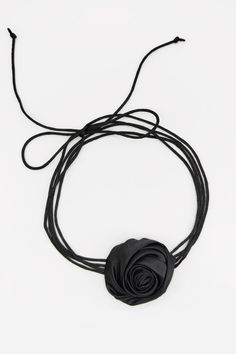 Rosette tie, wear it as a choker, a belt, on your bag, wherever you like!Content + CareDo not get wetAvoid contact with lotions and fragrances Rosette Necklace, Rosette Choker, Opera Sport, Tie Necklace, Fabric Belt, Fragrance Collection, Jewelry Lookbook, Floral Jewellery, Accessories Shop