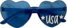 Patriotic Party Decor, Patriotic Decorations Party, July Fourth, Patriotic Party, Heart Sunglasses, 4th Of July Party, July Party, Party Party, For Your Party