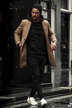 Peacoat Outfits, Camel Peacoat, Vinter Mode Outfits, Mens Winter Fashion Outfits, Mens Business Casual Outfits, Herren Style, Winter Fashion Outfits Casual, Hipster Mens Fashion, Mens Casual Dress Outfits