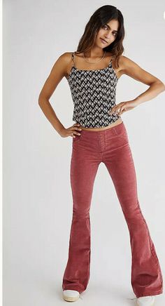 Size 31 Free People Pull On Corduroy Flare In Garnet Royale. C10082215C31 Line through name to prevent store return Free People Orange Flare Pants, Burgandy Flare Leggings, Target Flare Pants, Aerie Velour Flare Pants, Burgandy Velvet Pants, Womens Corduroy Flare Pants, Kick Flare Corduroy Pants, Courdoury Flare Pants, Flare Curdory Pants