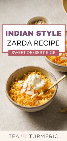 Dive into the deliciousness of Pakistani Zarda with this easy Pakistani dessert recipe! Discover the authentic flavors of this traditional sweet rice dish & learn how to make the perfect Meethe Chawal with this delightful Pakistani Zarda recipe. Get ready to experience a burst of flavors with this mouthwatering easy Zarda dessert. Ready to learn how to make sweet rice the Indian way? Read the full post HERE South East Asian Desserts, Sweet Rice Recipe Indian, Bajio Sweet Rice, Sweet Rice Dessert, Zarda Recipe, Zarda Rice Recipe, Rice Dishes Recipes