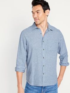 Men’s Clothing – Shop New Arrivals | Old Navy Casual Shirt With Lapel Collar And Button Closure, Casual Shirt With Button Closure And Lapel Collar, Everyday Shirt With Lapel Collar And Button Cuffs, Everyday Shirt With Button Cuffs And Lapel Collar, Everyday Collared Shirt With Roll-up Sleeves, Long Sleeve Shirt With Placket For Everyday, Everyday Long Sleeve Shirt With Placket, Everyday Shirt With Roll-up Sleeves And Spread Collar, Casual Shirt With Buttoned Pockets And Casual Collar