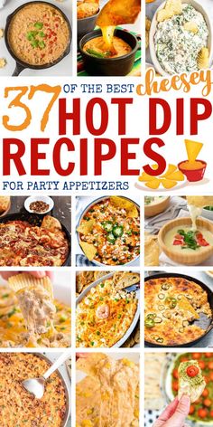 hot cheese dips for appetizers Tostitos Recipes Dips, Game Dip Recipes, Oven Party Food Appetizers, Easy Baked Dips For A Party, Hot Bread Dip, Quick Crockpot Dips, Crockpot Hot Dips, Hot Party Dips Crock Pots, Dip Recipes Hot Easy