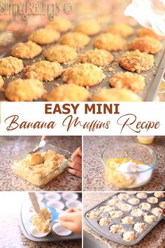 delicious autumn recipe mini banana muffins