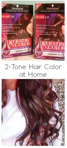 Schwarzkopf Keratin Color Tutorial - strengthening keratin and beautiful, shiny, intense color. #ad #KeratinKBondPlex #KeratinColorAtWalmart Schwarzkopf Red Formulas, Schwarzkopf Red Hair Color, Schwarzkopf Hair Color Chart Brown, Schwarzkopf Hair Color Chart, 2 Tone Hair Color, Swarzkopf Color Chart, Schwarzkopf Live Hair Color, 2 Tone Hair, Schwarzkopf Color