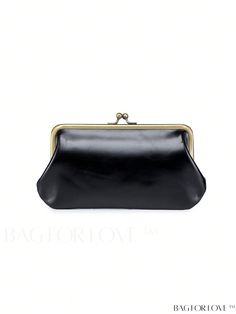 BagForLove - Premium Genuine Leather Minimalist Clutch Bag - Elegant Small Kiss Lock Design Product Description Color Black Type Dome Bag Bag Size Small Pattern Type Plain Closure Type Kiss Lock Material Genuine Leather Size Chart INCH CM Bag Length Bag Width Bag Height 8.3 inch 1.2 inch 4.3 inch Bag Length Bag Width Bag Height 21 cm 3 cm 11 cm Details Pictures Similar Products h2 { text-align: center; } /* æ¢è¡ */ li{ white-space: normal; word-break: break-all; word-wrap: break-word; } .red-box { width: 100%; display: flex; flex-direction: row; flex-wrap: wrap; justify-content: center; } .red-box > div { width: 190px; height: 250px; margin: 10px; } .red-box > div > a > img { width: 190px; height: 250px; } .size-box { width: 100%; margin: auto; white-space: nowrap; } .table { border-coll Classic Black Pouch For Everyday, Chic Everyday Clutch Coin Purse, Elegant Coin Purse With Snap Closure For Everyday, Classic Clutch Coin Purse For Daily Use, Classic Black Pouch For Daily Use, Classic Black Coin Purse, Black Clutch Wallet For Office, Elegant Portable Black Pouch, Elegant Black Travel-friendly Pouch