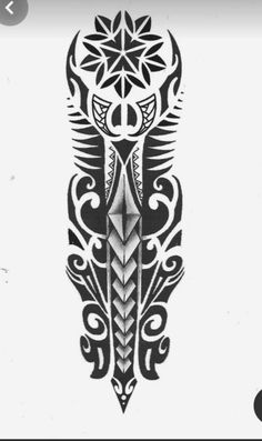 an artistic tattoo design on a white background