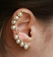 Customers jewelry craft show - Pandahall.com Pearl Ear Cuffs, Pinterest Jewelry, Craft Show, Cuff Jewelry, Diy Wire Jewelry