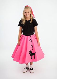 1950s Style Outfits, Holloween Costumes, Poodle Skirts, Themed Costumes, 50 Dress, Grease Costumes, Skirt Costume, Girls Costumes, Sock Hop