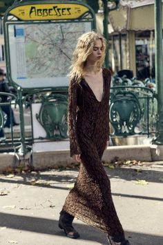 LONG LACE DRESS - Brown | ZARA United States Cheap Zara Summer Dresses, Long Lace Dress, Fall And Winter Fashion, Trench Jacket, Cardigan Sweater Dress, Shirt Blouses Tops, Lace Dress Long, Leather Shirt, Future Life