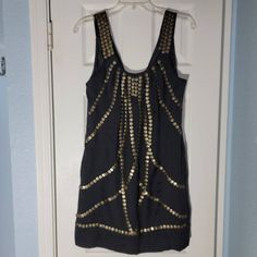 New Luluvia Dress Womens Medium Black Embellished Mini Sleeveless Gromet Ladies. Pit To Pit 18 Length 32 Embellished Sleeveless Mini Dress For Night Out, Sleeveless Embellished Mini Dress For Date Night, Sleeveless Embellished Dresses For Night Out, New Color, Midi Dress, Womens Dresses, Dresses, Women Shopping, Color