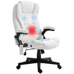 an office chair with back pain on it