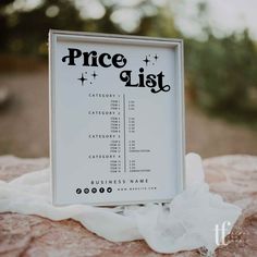 retro price list canva template Price List Sign, Tumbler Price List, Product Price Tag Design, Price Board Ideas, Vendor Price Signs, Price List Design Ideas, Price Signage, Brand Marketing Design, Spa Room Ideas Estheticians