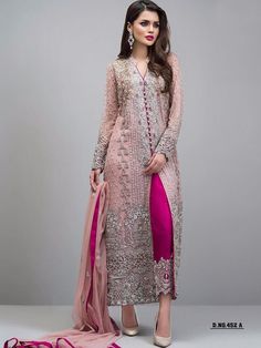 "PRODUCT DESCRIPTION  *EXCLUSIVE DESIGNER PAKISTANI STYLE INDIAN SUIT COLLECTION* TOP:GEORGETTE WITH EMBROIDERY BOTTOM:JACQUARD DUPATTA:NAZMEEN *FORM:SEMI-STITCHED* *SIZE:CAN BE STITCHED UPTO 42\"* WASH CARE:DRY CLEAN *PACKAGE CONTENT:1 TOP , 1 BOTTOM , 1 DUPATTA* Suit can be stitched on request with extra charges. ✤Suit Stitching :  ➜The Suit shown in this picture is for representation purposes only.Actual Pics are attached. ➜I do all types of Suit stitching at an additional charge. It will take 7 to 10 days for stitching Suit. Please contact me for stitching Suit.  ✤ Washing Instructions: Do not machine wash. Only Dry Clean recommended. ✤Color :  ➜As shown in Picture.  ➜Disclaimer: There might be slight color tone variation due to different mobile display resolution and photographic ligh Zainab Chottani Party Wear, Festive Long Sleeve Sharara With Naqshi, Semi-stitched Pink Lawn Suit With Dabka Work, Naqshi Semi-stitched Churidar For Designer Wear, Fitted Sharara With Naqshi For Eid, Festive Designer Naqshi Churidar, Naqshi Embellished Salwar Kameez For Party, Naqshi Salwar Kameez With Traditional Drape For Party, Naqshi Salwar Kameez For Party With Traditional Drape