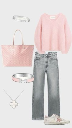 Cute Outfits For University, Girly School Outfits, Hm Outfits, Sweater Jeans, University Outfit, Outfit Layout, Casual Outfit Inspiration, Uni Outfits, Shein Outfits