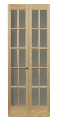 two doors with glass panels on each side