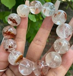 Material:phantom quartz beads  size :  Approx 17mm-19mm quantity: one strand 6mm approx 29 pcs one strands 7mm approx25 pcs one strands 8mm approx 22 pcs one strands 9mm approx 21pcs one strands 10mm approx 19 pcs one strands 11mm approx 18pcs one strands 12mm approx 16 pcs one strands 13mm approx 16 pcs one strands 14mm approx 15 pcs one strands 15mm approx 14pcs one strands 16mm approx 14 pcs one strands 17mm approx 13pcs one strands 18mm approx 13pcs one strands 19mm approx 12pcs one strands Woman Energy, Phantom Quartz, Crystal Beads Bracelet, Gift For Woman, Energy Stones, Healing Bracelets, Beads Bracelet, Bracelet Gift, Colour Tone