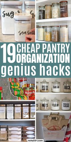 pantry organization hacks that are great for organizing