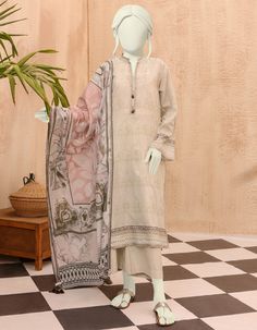 Junaid Jamshaid JJLS-S-JPW-22-006 FB Vintage Cast Mid Summer Collection 2022 Cream Lawn Suit With Digital Print For Spring, Beige Digital Print Sets For Eid, Cream Digital Print Lawn Suit For Eid, Cream Lawn Suit With Digital Print For Eid, Beige Printed Sets For Eid, Eid Beige Printed Sets, Beige Printed Lawn Suit For Eid, Casual Lawn Suit With Digital Print For Eid, Casual Digital Print Lawn Suit For Eid