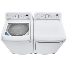 Lg 7.3 Cu. Ft. Ultra Large Capacity Top Load Dryer With Sensor Dry The Lg Sensor Dry System Keeps Tabs On Moisture Levels Throughout The Cycle And Automatically Adjusts Drying Time As Needed-So You Don't Have To. And With Generous 7.3 Cu. Ft. Capacity That Fits More Laundry In Every Load, This Dryer Makes Laundry Day Easier All-Around. Flowsense Duct Clogging Indicator Lets You Know When Your Ducts Need Cleaning To Avoid Lint Buildup And Keep Your Dryer Clean, Efficient And Safe. Key Features: 7 Lg Washer And Dryer, Lg Washer, Clean Clothes, White Door, Door Trim, White Doors, White P, Laundry Day, Door Trims