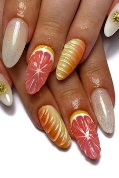 Summer is here, and it’s time to let your nails shine as brightly as the sun! Whether you’re hitting the beach, lounging by the pool, or enjoying a summer soirée, your nails should make a statement. This season, let your creativity run wild with these unique nail styles that are sure to turn heads and add a pop of fun to your summer look! Click visit to see mire beautiful nails. Unique Summer Nails, Pool Nails, Unique Nail Designs, Nail Effects