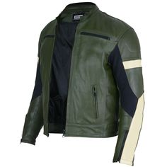 Buy Ryan Green Leather Motorcycle Jacket Made of Cowhide Leather. Free Shipping in USA, UK, Canada, Australia & Worldwide With Custom Made to Measure Option. Genuine Leather Motorcycle Jacket Made of high quality Grade-A Cow Leather Color : Dark Green Lining : Polyester Protective Armors : Included Green Long Sleeve Biker Jacket, Green Leather Biker Jacket With Long Sleeves, Green Moto Leather Jacket With Long Sleeves, Green Biker Leather Jacket For Winter, Fitted Moto Biker Jacket For Outdoor, Fitted Biker Leather Jacket For Outdoor, Green Fitted Biker Jacket, Fitted Green Biker Jacket, Fitted Moto Biker Jacket In Green