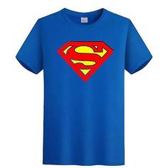 Premium Superman T-shirt Logo Classic Official Movie DC Comics Justice League Blue Mens, Men Tops Superman Tshirt, Superman Shirt, Superman T Shirt, Superman Logo, T Shirt Logo, Men Tops, Justice League, Blue Fabric, Fashion Tops