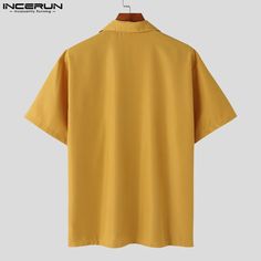 SPECIFICATIONS Brand Name: INCERUN Material: POLYESTER Shirts Type: Casual Shirts Applicable Scene: CASUAL Style: Casual Origin: Mainland China CN: Guangdong Sleeve Length(cm): short（4-16inch） Applicable Season: Spring and Summer Gender: MEN Item Type: SHIRTS Place Of Origin: China (mainland) Collar: Turn-down Collar Closure Type: Single Breasted Sleeve Style: regular Model Number: Knitted Floral Patchwork Short Sleeved Shirt Fabric Type: Broadcloth Pattern Type: Floral Color: White,Yellow,Green Size: S,M,L,XL,2XL,3XL,4XL,5XL,Plus Size Size:S,M,L,XL,2XL,3XL,4XL,5XLFabric Material:100%PolyesterColor:White,Yellow,GreenSuitable Type:FitStyle:BasicsOccasion:LeisurePattern:Solid colorThickness:ModerationProduct Description:Men's solid color short sleeve tops.Label: YesPackage Included:1 * Tops Yellow Solid Color Shirt For Summer, Summer Yellow Solid Color Shirt, Streetwear Fashion Male, Korean Streetwear Fashion, Shirt Patchwork, Patchwork Shorts, Korean Streetwear, Yellow Shirt, Floral Patchwork