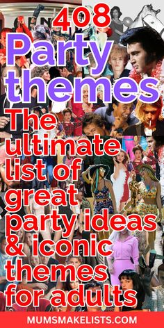 the ultimate list of great party themes for girls and boys