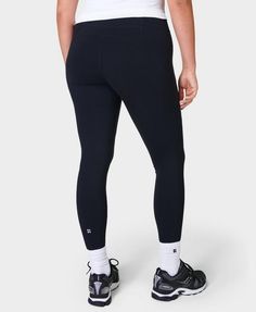 Multi-sport gym leggings designed for every workout. Super stretchy fabric with flattering seams to sculpt the bum. Sweat-wicking and quick-drying for all sports. Side pocket and back zip pocket. Inseam length: 27" / 68cm. Model wears size S and is 175cm/5'7" tall. Style Code: SB5400Colour: Black Black Workout Leggings, Sport Gym, Sweaty Betty, Black Legs, Gym Leggings, Leggings Design, Workout Leggings, Black Leggings, Women's Leggings