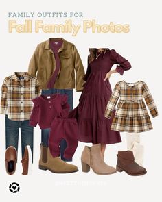 an image of family outfits for fall photos