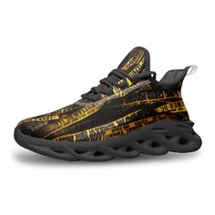 Featuring a lace-up front, breathable lining and soft insole for optimal fit, you’ll have the support needed to look and feel good in your Athletic Shoe. Size Chart Police Tape, Sport Sneakers, Black N Yellow, Feel Good, Athletic Shoes, Lace Up, Sports, Yellow, Sneakers