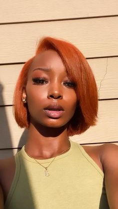 Bob Cut Hairstyles, Cheveux Oranges, Cut Hairstyles, Ginger Hair Color