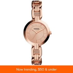 in stock Hand Rose, Fossil Watch, Hand Watch, Fossil Watches, Three Hands, Rose Gold Watches, Gold Models, Rose Gold Case, Beautiful Watches