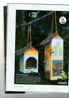 an advertisement for the bird house is shown