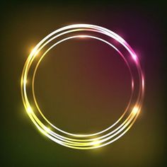 an abstract circle with glowing lights in the center on a dark background, suitable to be used as a backdrop or wallpaper