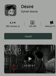 an iphone screen showing the menu for desire, which is also available on other devices