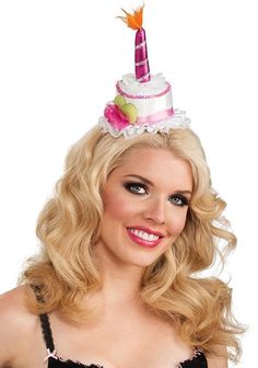 "Mini Birthday Hat" Rubie's Costume Company DESCRIPTION: "Mini Birthday Hat" Adult Costume Accessory Rubie's Costume Company Item # 48923 This adult size mini hat accessory is new in its original package. It is produced by Rubie's Costume Company. The item in the picture is the company's photo from the catalog. Email with any questions before purchasing as we DO NOT ALLOW RETURNS on costume accessories. Be sure to check out our other listings as we are always happy to combine shipping costs for Fun Halloween Birthday Party Supplies, Themed Halloween Party Supplies, Cake Costume, Dress Up Halloween, White Birthday Cakes, Mini Hat, Hat Party, Fancy Dress Up, Mini Top Hat