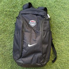 Brand New- With Tag Open To Offers Thru Offer Button Next Day Shipping Bundle And Save No Trades Check Out My Closet For More Nike Air Vapormax, Air Max 270, 90, 95, 97, Air Force 1, Af1, Dunk, Huarache, Jordan, Lebron, Kobe Black Nike Bag With Adjustable Strap, Nike Elite Backpack, Elite Backpack, Team Usa Basketball, Nike Volleyball, Soccer Bag, Basketball Backpack, Basketball Black, Basketball Bag