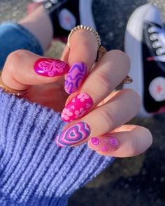 Barbie Nail, Barbie Pink Nails, Barbie Nails, Mobile Nails, Hippie Nails, Colorful Nail, Gel Nails Diy, Kawaii Nails, Beauty Nail