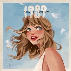 the cover to taylor's version of art of seda, featuring a woman with long hair blowing in the wind