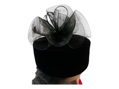 This is a one of a kind hand made pill box formal hat . It is neatly finished with a satin lining and two loops to secure to the wearer head . Very comfortable while adding style and sophistication to any outfit . Formal Hat, Fort Worth, Black Velvet, Hats For Women, Caps Hats, Accessories Hats, Fort, Winter Hats, Hand Made