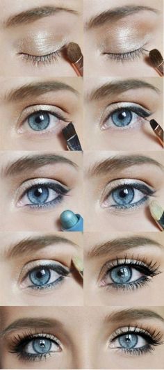 How to Do Subtle Eye Makeup | Simple Everyday Look Eye Enlarging Makeup, Romantic Eye Makeup, Subtle Eye Makeup, Make Up Mata, Golden Eyeshadow, Natural Eye Makeup Tutorial, Mekap Mata, Alat Makeup, Makeup Tip