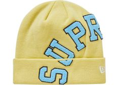 Supreme Beanie, New Era Beanie, Cute Online Clothing Stores, Supreme Hat, Yellow Streetwear, Cute Beanies, Sneaker Stores, Stadium Goods, Streetwear Clothing