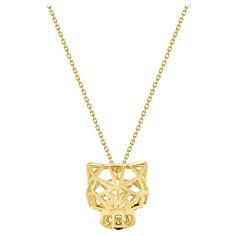 Designer: Cartier Material: 18K yellow gold Serial # PPEXXX No box or papers included Vintage Cartier Watch, Panther Necklace, Gold Skeleton, Cartier Necklace, Diamond Cross Pendants, Contemporary Pendant, Modern Necklaces, Cross Pendant Necklace, Modern Pendant