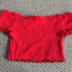 So Cute And Basically Brand New!! Offers Welcome!! From A Boutique Not Actually Altard State Brand Red Stretch Summer Tops, Red Short Sleeve Crop Top For Summer, Casual Red Crop Top For Summer, Casual Red Crop Top For Spring, Casual Red Stretch Crop Top, Casual Red Crop Top For Day Out, Red Summer Crop Top, Trendy Red Crop Top For Day Out, Red Spring Crop Top